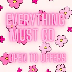 CLOSET CLEAR OUT, EVERYTHING MUST GO!!!!